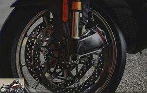 High-end braking on the program with Brembo Stylema calipers