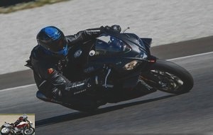 Test drive of the RSV4 1100 Factory at Mugello