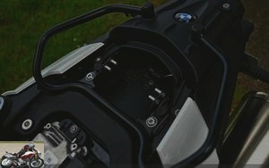 Under the saddle of the BMW F800GS