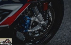 Superbike-derived Nissin calipers are incredibly efficient