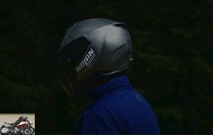 Full face helmet test Nolan N87, back