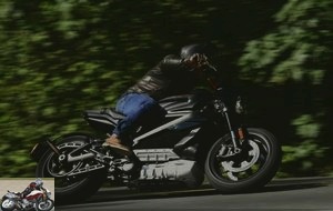 Fast curve with the Harley-Davidson LiveWire