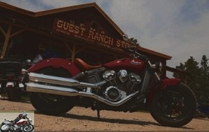 Indian Scout at the Store