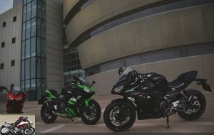 The Ninja 650 is available in 3 colors
