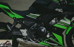 The twin cylinder of the Kawasaki Ninja 650