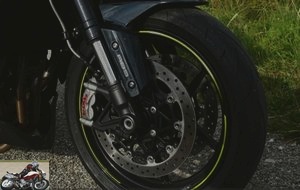 Braking is provided by Brembo