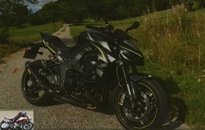 The Z1000R develops 142 hp and 111 Nm