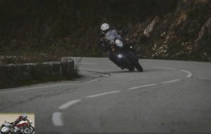 Sequence of turns with the KTM 1090 Adventure