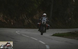 The KTM 1290 Super Adventure S on the small roads