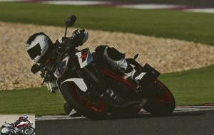The KTM 1290 Super Duke R on the Losail circuit