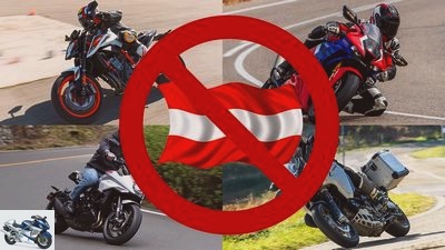 Noise driving ban in Austria: Legal series motorcycles also affected