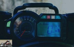 The dashboard of the Mash 400 Adventure