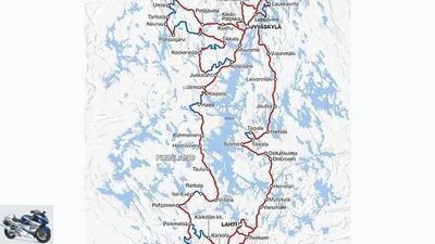 Through Finland by motorcycle