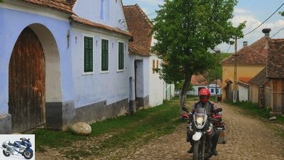 Traveling by motorcycle in Romania