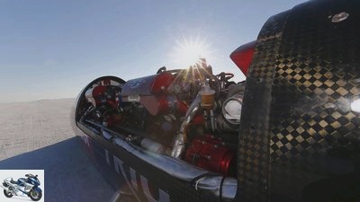 Triumph attempted to set a high-speed motorcycle record