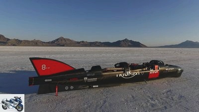Triumph attempted to set a high-speed motorcycle record