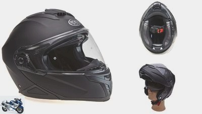Flip-up motorcycle helmets between 139 and 649 euros in the test