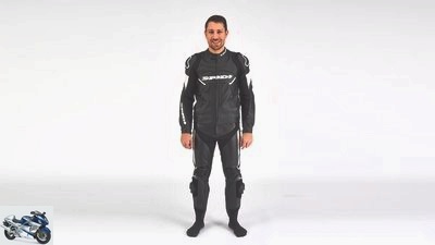 Motorcycle leather suit two-piece up to 1,000 euros