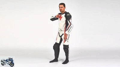Motorcycle leather suit two-piece up to 1,000 euros