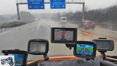 Motorbike sat navs and apps put to the test - navigation devices for motorcyclists