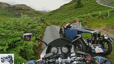 Motorcycle trip along the Lake District GB