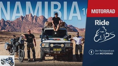 MOTORCYCLE travel podcast: With a motorcycle in Namibia