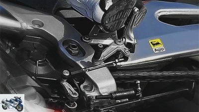 Motorbike gearshifts for the race track being tested
