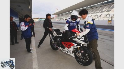 MOTORCYCLE tester in Suzuka
