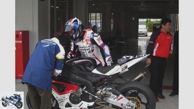 MOTORCYCLE tester in Suzuka