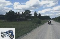 MOTORCYCLE on the road: Baltic States