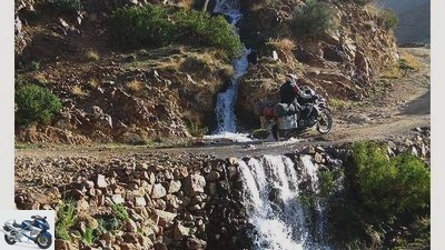 MOTORCYCLE on the road in Morocco