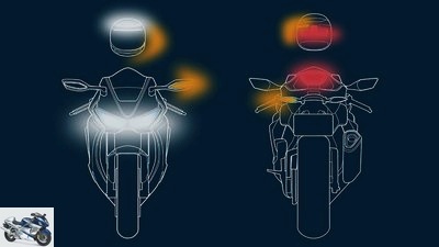 Motorcyclist lighting: NL prohibits lights on clothing and helmets