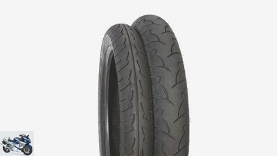 Motorcycle tires for classic and youngtimers in the test dimensions 100-90-18 and 120-90-18