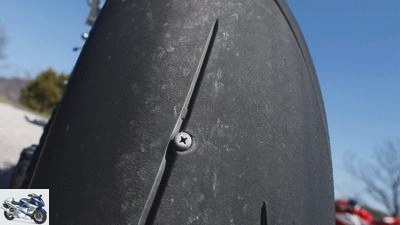 Repair motorcycle tires or not. What is allowed?