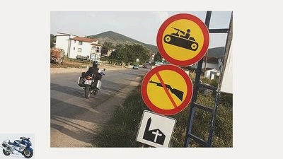 Motorcycle tour on the Dalmatian coast of Croatia