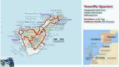 Motorcycle trip in Tenerife