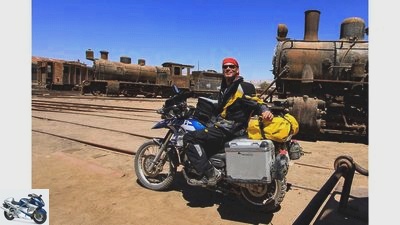 Motorcycle tour Railway Museum Chile