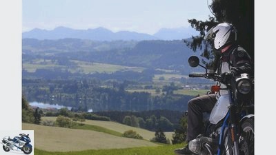Motorcycle trip - spring tour of the Allgau lakes