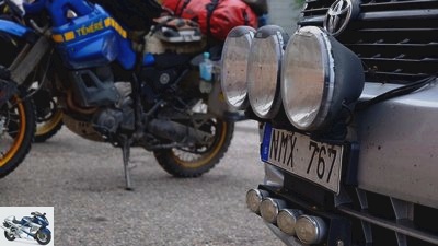 Motorcycle tour - border between Sweden and Norway