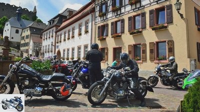 Motorcycle trip in the Odenwald