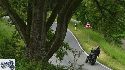Motorcycle trip in the Odenwald