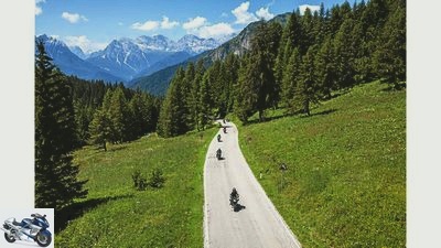 Motorbike trip in the Alps - alternative to the Dolomites