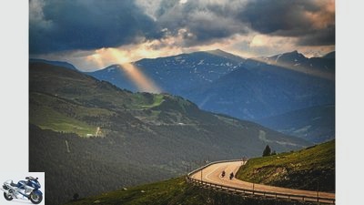 Motorcycle trip in the Pyrenees