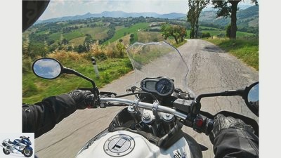 Motorcycle trip to the Sibillini Mountains in Italy