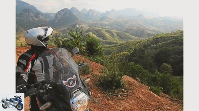 Motorcycle tour in Laos
