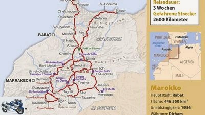 Motorcycle tour in Morocco