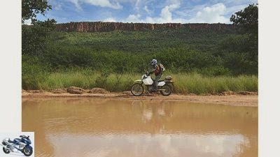 Motorcycle trip: With the motorcycle in Namibia