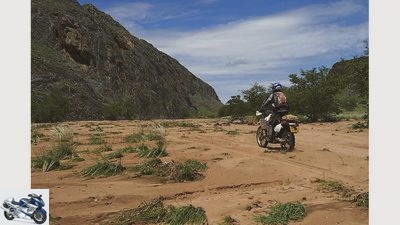 Motorcycle trip: With the motorcycle in Namibia