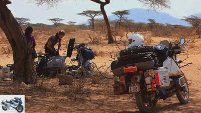 Motorcycle trip around Africa