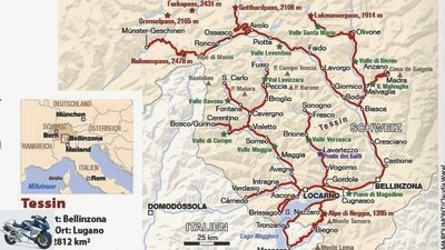 Motorbike tour Ticino